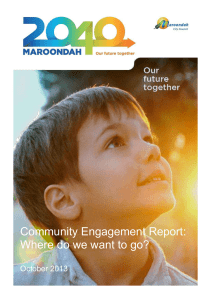 Maroondah 2040 Community Engagement Report: Where do we