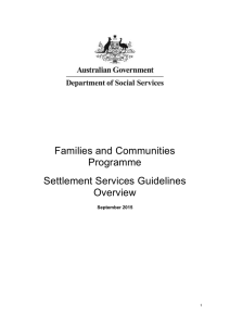 Families and Communities Settlement Services