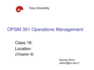 OPSM 451 Service Operations Management
