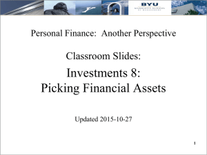 Picking Financial Assets