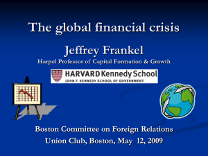 Global Financial Crisis - Harvard Kennedy School