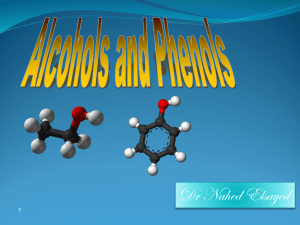 Alcohols and phenols - Home - KSU Faculty Member websites