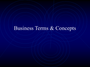 Business Terms & Concepts
