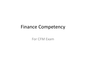 Finance Competency