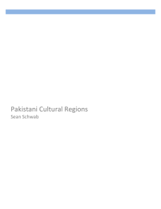 Pakistani Cultural Regions - My Work from the Semester