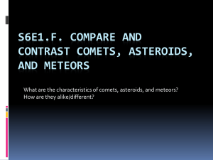 Asteroids, Comets, & Meteors PPT
