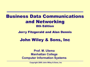 Chapter 1. Introduction to Data Communications