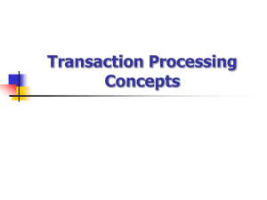 Transaction Processing Concepts