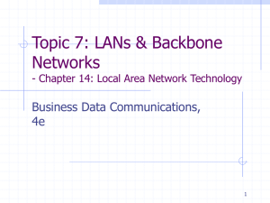 Chapter 14: Local Area Network Technology