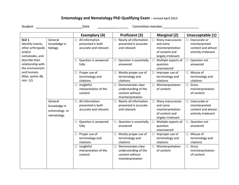 biology phd qualifying exam