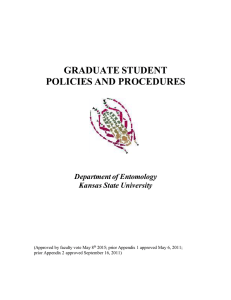 Grad Student Policies and Procedures Handbook