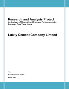 Research and Analysis Project