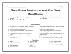 Asian Transitions in an Age of Global Change Chapter 22 Overview