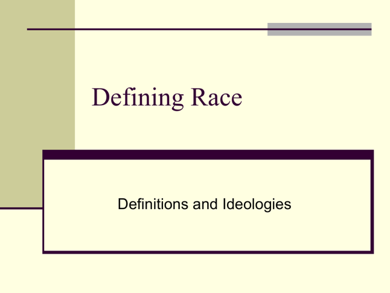 What Is The Definition Of Race In Anthropology