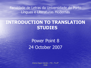 PP Presentation 8 - Universidade do Porto