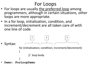 Do-While Loops