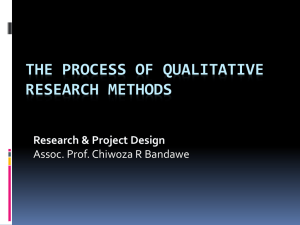 Qualitative research data analysis