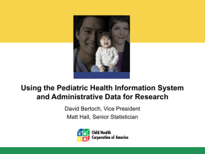 Pediatric Health Information System