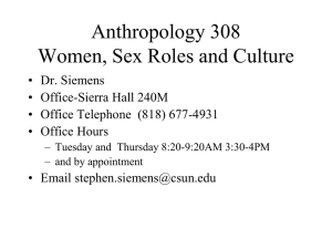 Anthropology 151 Physical Anthropology