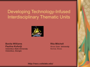 Developing Technology-Infused Interdisciplinary Thematic Units
