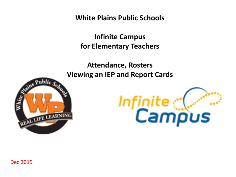 Powerpoint version White Plains Public Schools