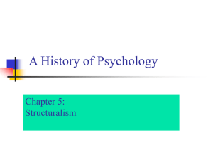 Chapter 5 Structuralism