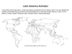 Latin America Physical and Political Features ppt