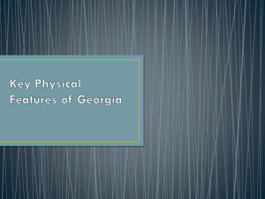 Key Physical Features of Georgia ppt