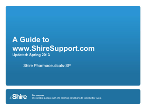 Shire's Expectations: Independent Medical Education