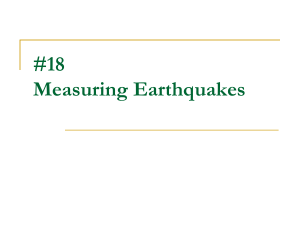 #20 Measuring Earthquakes