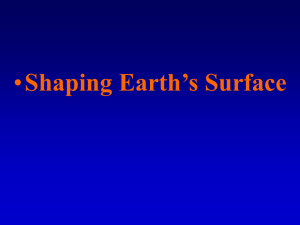 Chapter 22 - "Shaping Earth's Surface"