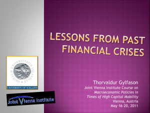 Lecture 2: Lessons from Past Financial Crises