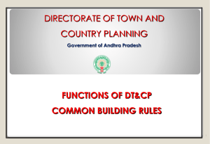 Functions of DT&CP Common Building Rules