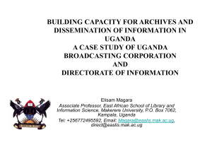 a case for digitisation of audiovisual records in the uganda