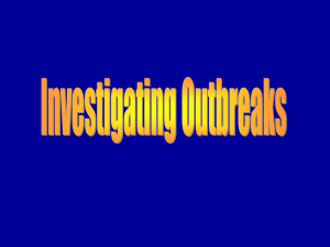 investigating outbreak
