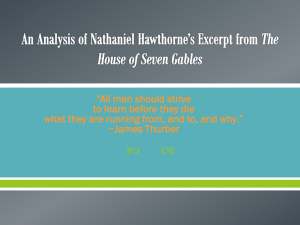 An Analysis of Nathaniel Hawthorne*s Excerpt from