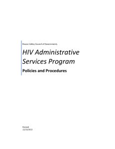 BVCOG HIV Policies & Procedures 2013