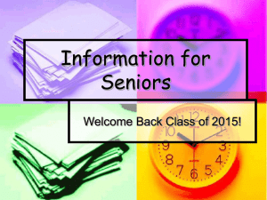 Information for Seniors