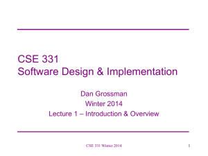 CSE 374 Programming Concepts & Tools