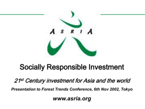 Socially Responsible Investment