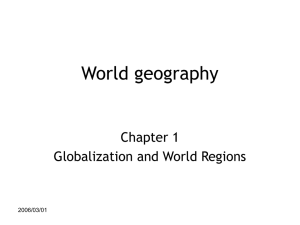 World Geography Intro.