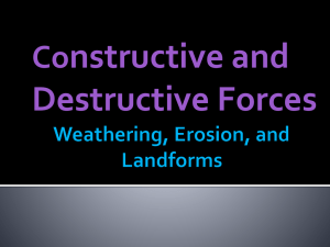Weathering, Erosion, and Landforms