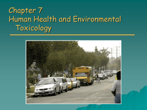 Ch. 7 Human Health & Toxicology lecture power point