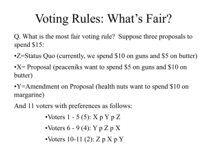 Voting Rules: What's Fair?