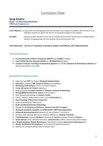 Resume - SRS International School