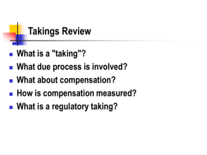 Takings Review - Medical and Public Health Law Site
