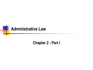 Administrative Law - Medical and Public Health Law Site