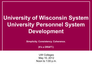 UW Colleges UPS Communication Powerpoint 2012