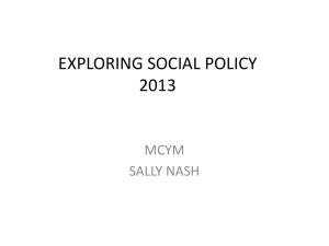 Exploring Social Policy presentation