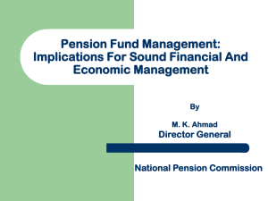 Pension Fund Management - National Pension Commission